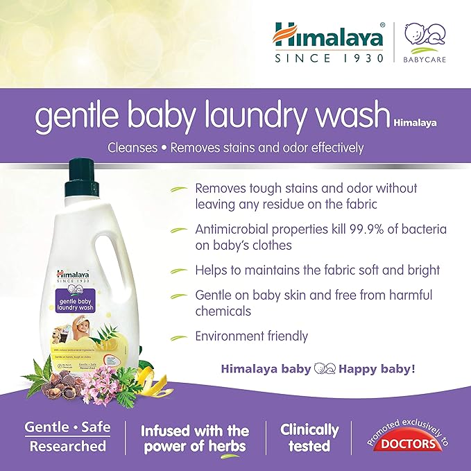Himalaya Gentle Baby Laundry Liquid Wash 500 ml (Pouch) Himalaya Gentle Baby Laundry Liquid Wash 500 ml (Pouch)